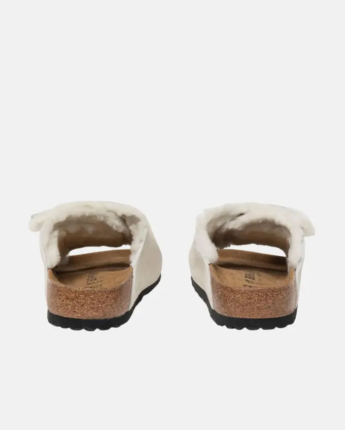 Accessories MenWomen Stussy STSSY U0026 BIRKENSTOCK SOLANA SHEARLING SLIDE Bone Accessories MenWomen Stussy STSSY U0026 BIRKENSTOCK SOLANA SHEARLING SLIDE Bone