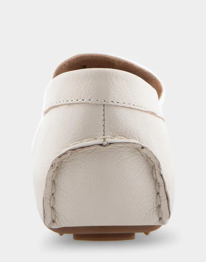 Aerosoles Comfortable Women039s Driver In Eggnog Leather Eggnog Leather Women Loafers