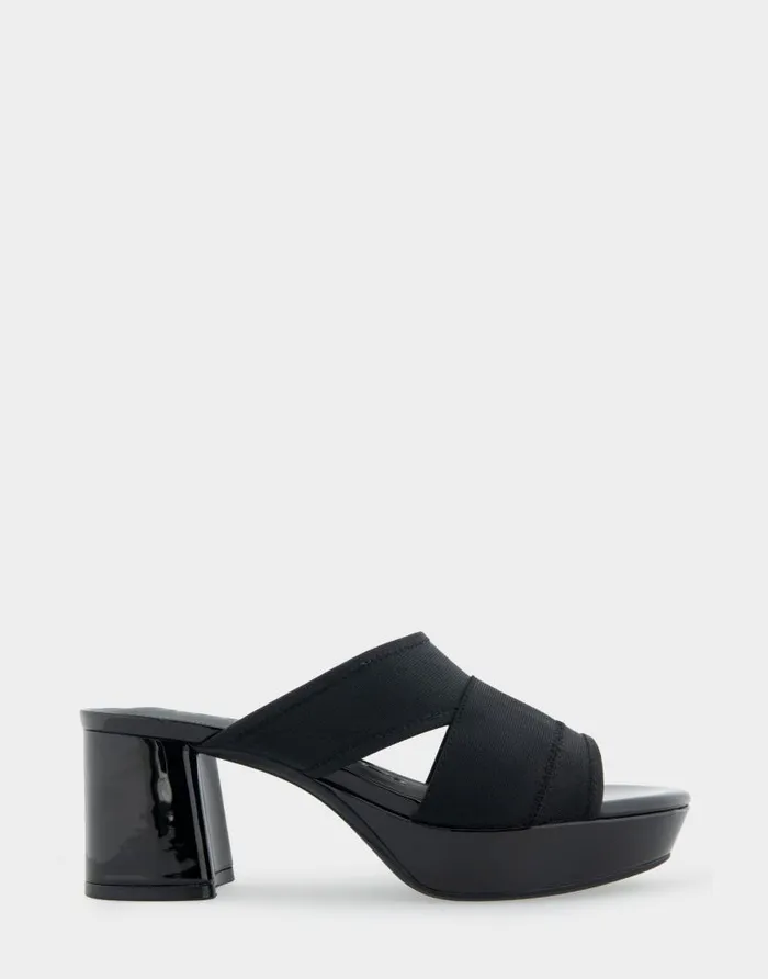 Aerosoles Comfortable Women039s Elastic Slide Platform Sandal In Black Elastic Elastic Fabric Black Elastic Women Platforms Aerosoles Comfortable Women039s Elastic Slide Platform Sandal In Black Elastic Elastic Fabric Black Elastic Women Platforms