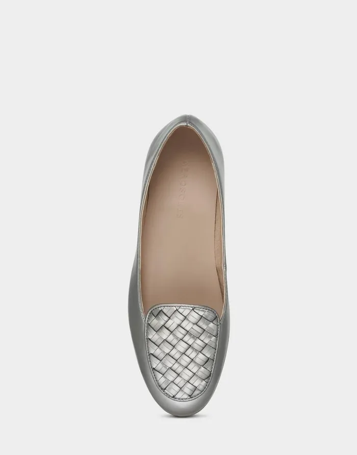 Aerosoles Comfortable Women039s Loafer In Silver Faux Leather Silver Faux Leather Women Dress