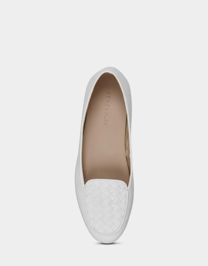Aerosoles Comfortable Women039s Loafer In White Faux Leather White Faux Leather Women Clogs and Mules Aerosoles Comfortable Women039s Loafer In White Faux Leather White Faux Leather Women Clogs and Mules