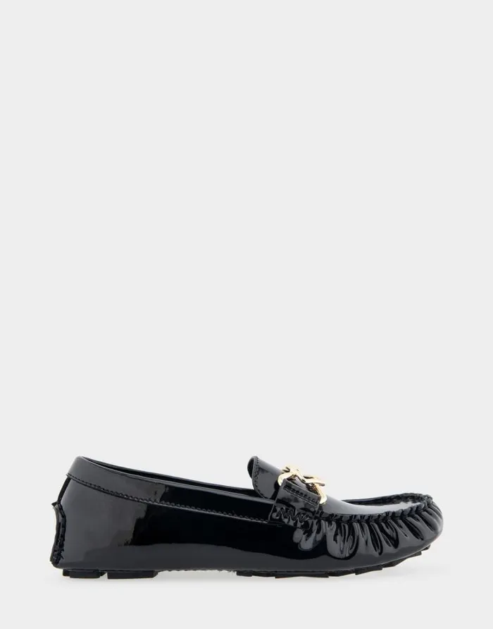 Aerosoles Comfortable Women039s Ornamented Driver In Black Patent Faux Leather Black Patent Faux Leather Women Loafers Aerosoles Comfortable Women039s Ornamented Driver In Black Patent Faux Leather Black Patent Faux Leather Women Loafers
