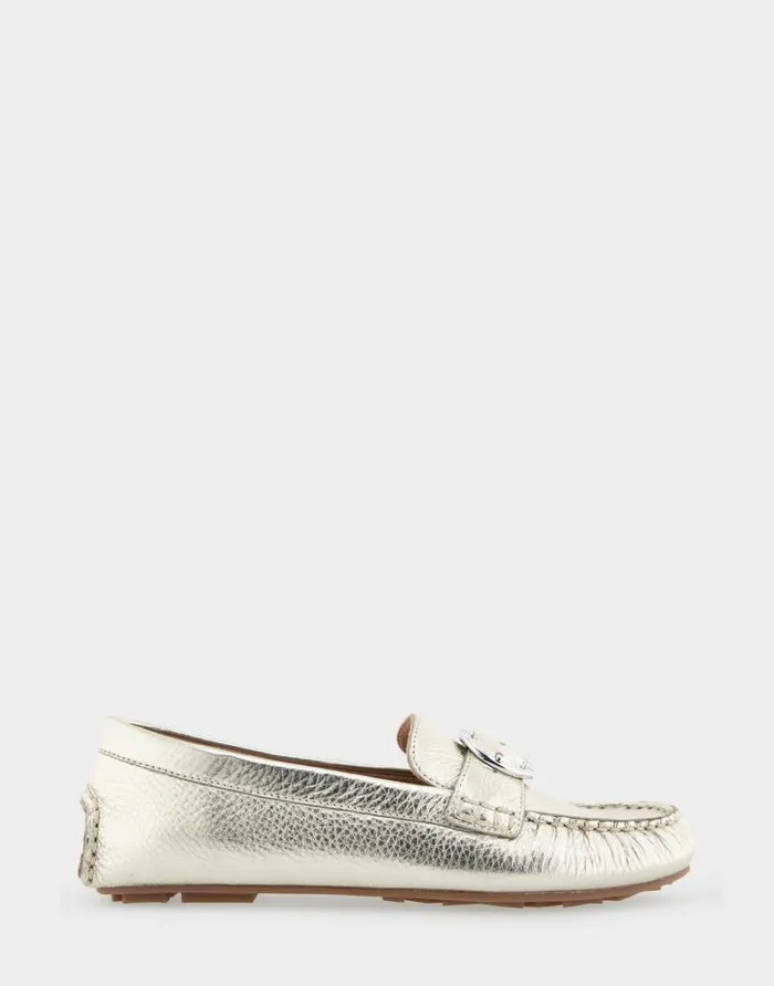 Aerosoles Comfortable Women039s Ornamented Driver In Soft Gold Leather Soft Gold Leather Women Loafers Aerosoles Comfortable Women039s Ornamented Driver In Soft Gold Leather Soft Gold Leather Women Loafers