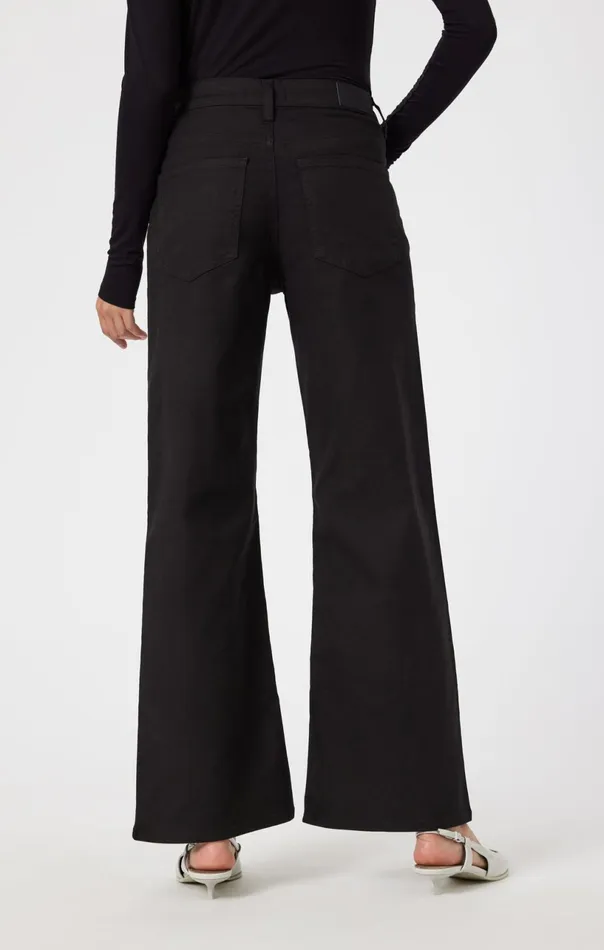 Alena Straight Leg In Black Luxe Twill Women Mavi Jeans Pants