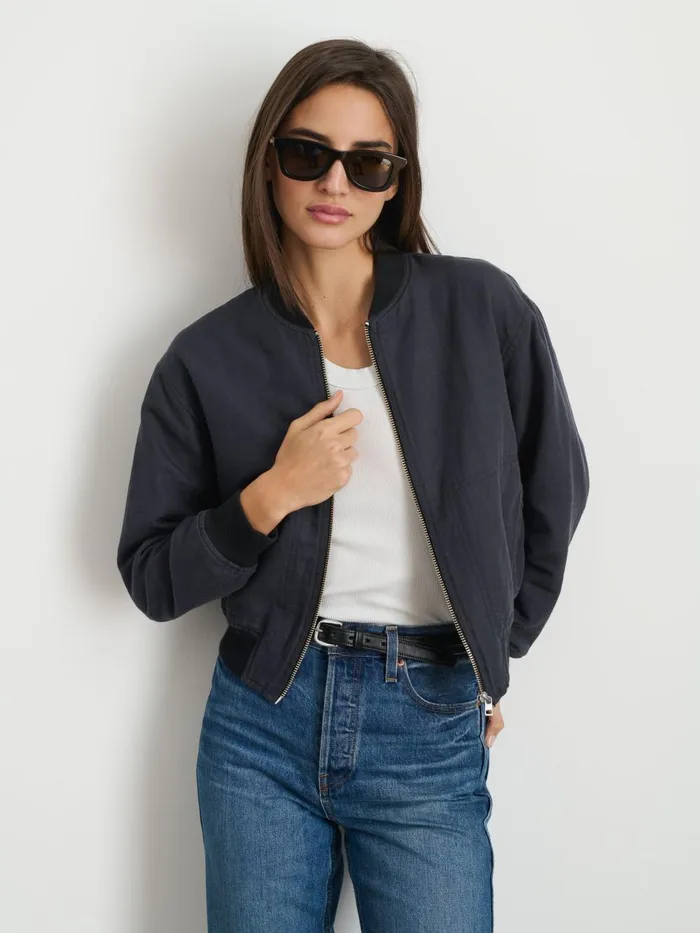 Alex Mill Jackets Outerwear Women Madeline Cropped Zip Jacket