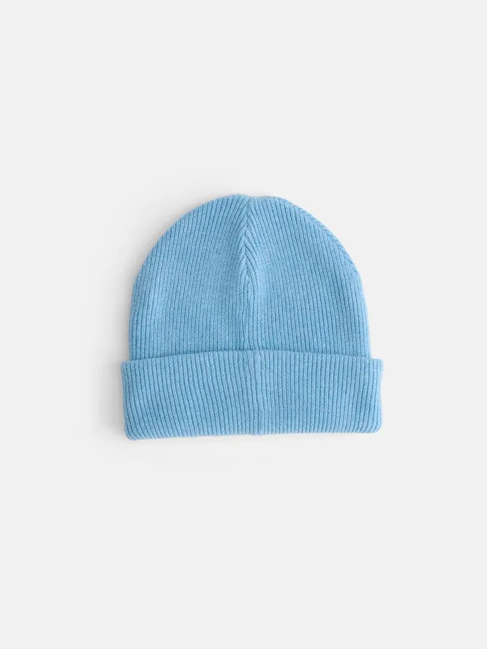 Alex Mill Men Wool Cotton Beanie Blue Glacier