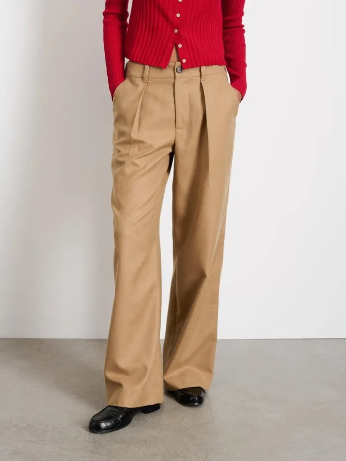 Alex Mill Pants Women Soho Trouser In Wool Camel