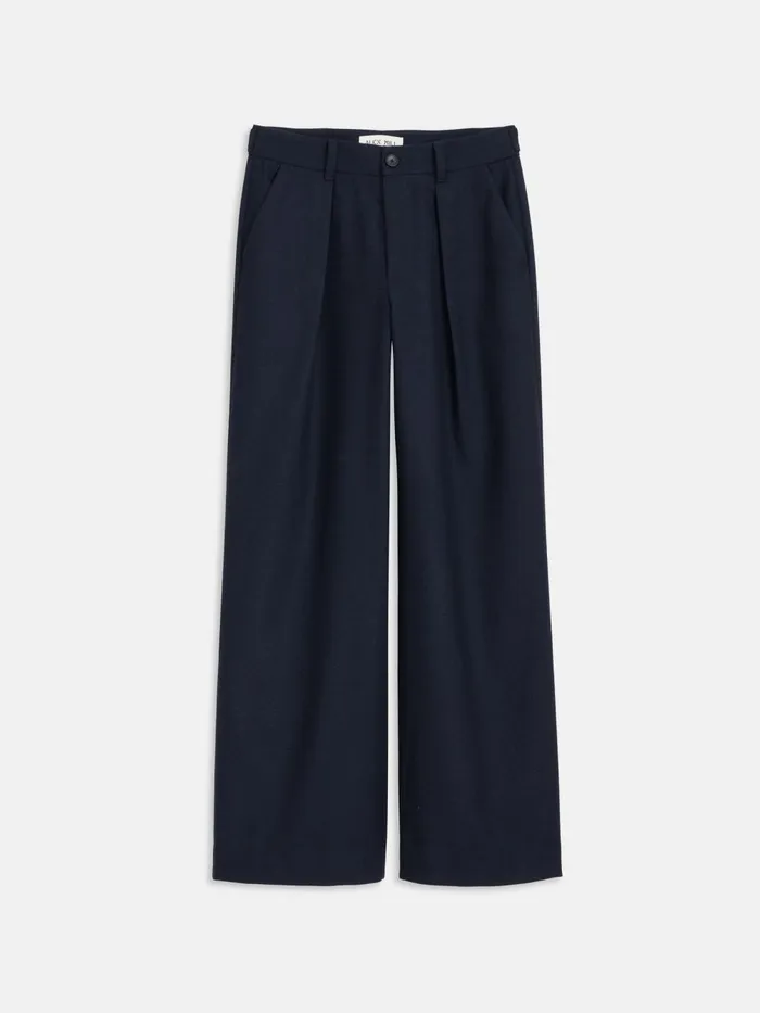 Alex Mill Pants Women Soho Trouser In Wool Dark Navy