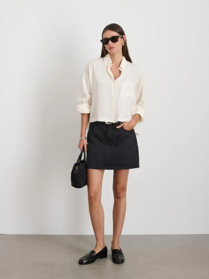 Alex Mill Shirts Tops Women Cropped Gemma Shirt Ivory