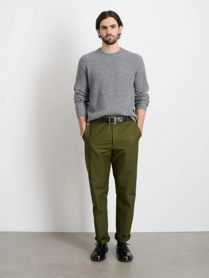 Alex Mill Suiting Blazers Men Grant Trouser In Cotton Twill Surplus Olive Alex Mill Suiting Blazers Men Grant Trouser In Cotton Twill Surplus Olive
