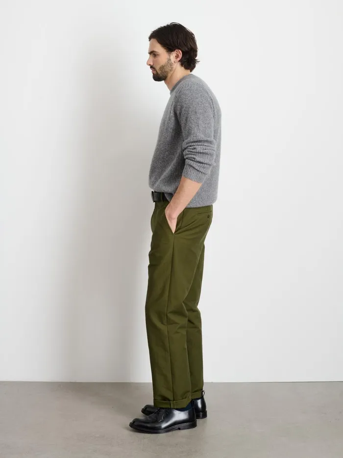 Alex Mill Suiting Blazers Men Grant Trouser In Cotton Twill Surplus Olive Alex Mill Suiting Blazers Men Grant Trouser In Cotton Twill Surplus Olive