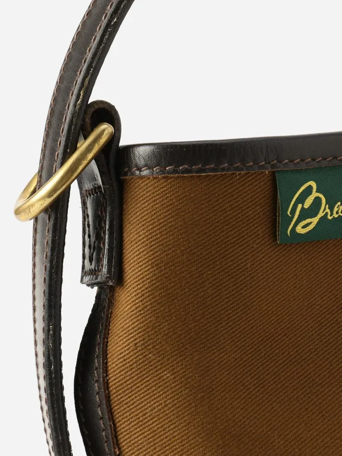 Alex Mill Women Brady Frome Canvas Shoulder Bag Dark Brown
