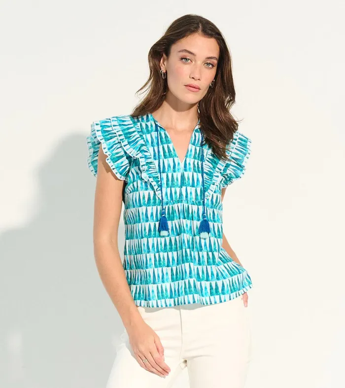 Alexa Popover Top 8211 Painted Triangles Hatley