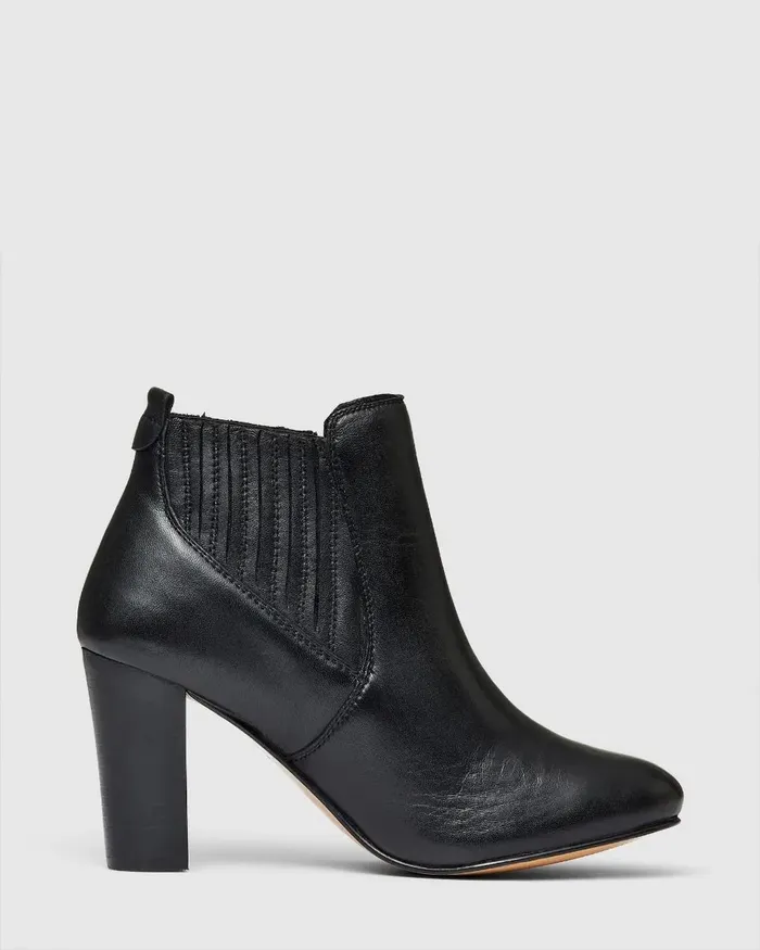 Ankle Boots NOVO Shoes Women TOUCHE Black Smooth