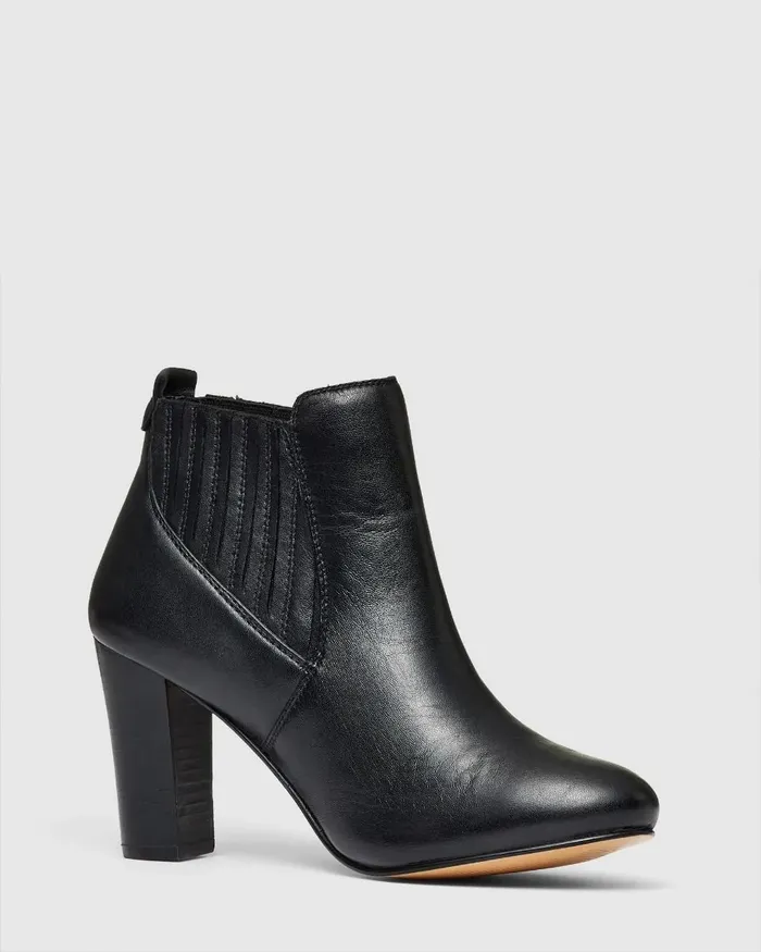 Ankle Boots NOVO Shoes Women TOUCHE Black Smooth