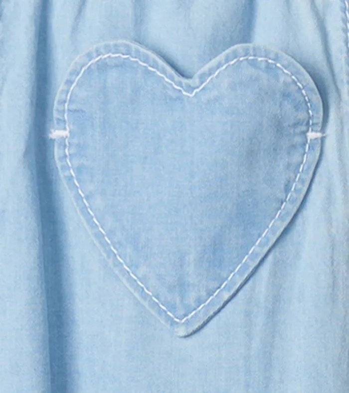 Baby and Toddler Girls Denim Baggy Pants Hatley