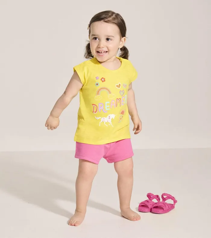 Baby and Toddler Girls Dreamer Snap Button Shirt Hatley