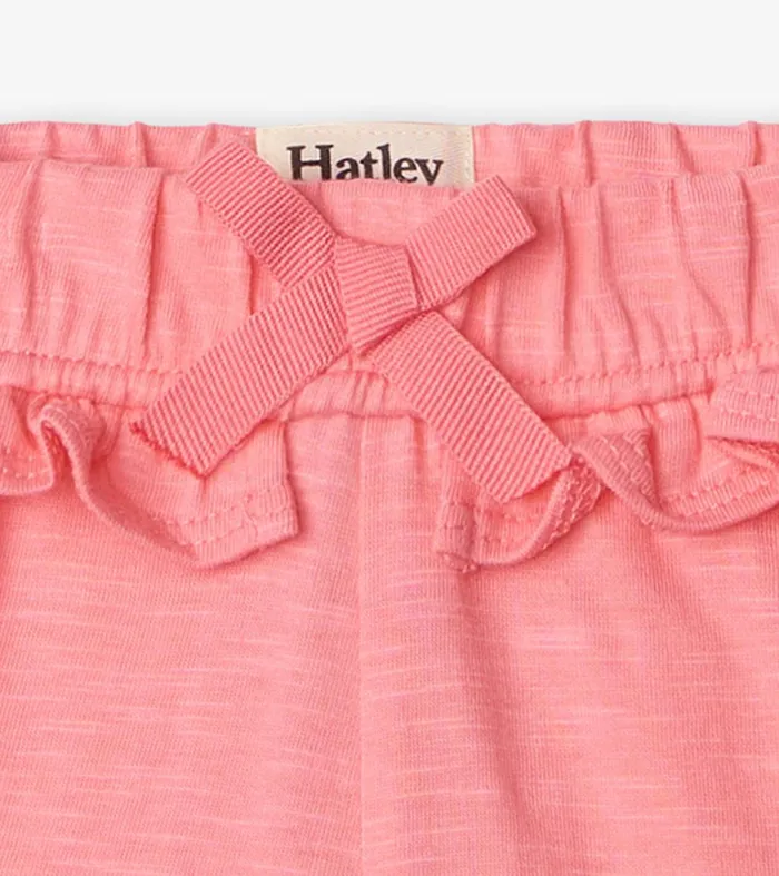 Baby and Toddler Girls Pink Ruffle Shorts Hatley