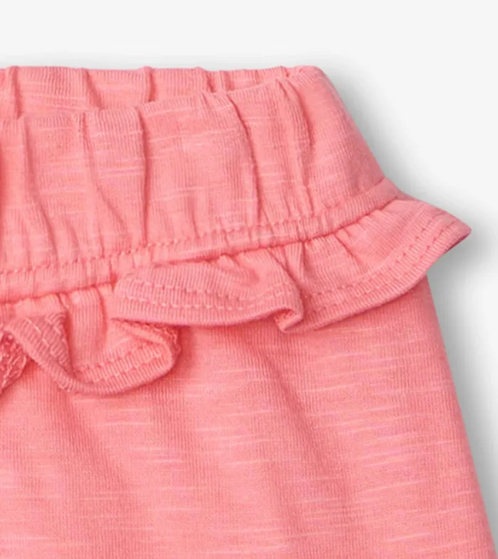 Baby and Toddler Girls Pink Ruffle Shorts Hatley
