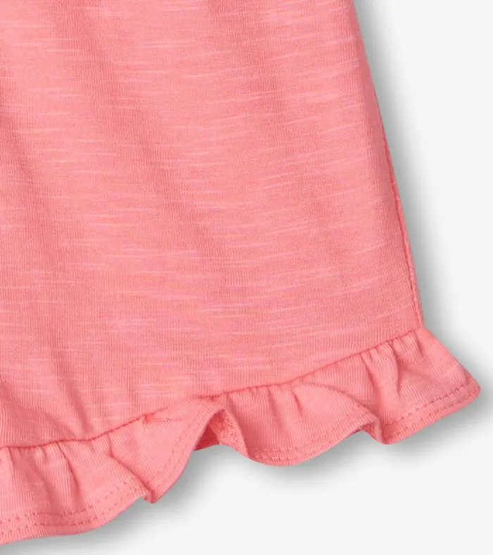 Baby and Toddler Girls Pink Ruffle Shorts Hatley