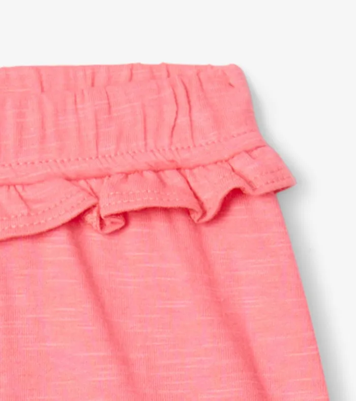 Baby and Toddler Girls Pink Ruffle Shorts Hatley