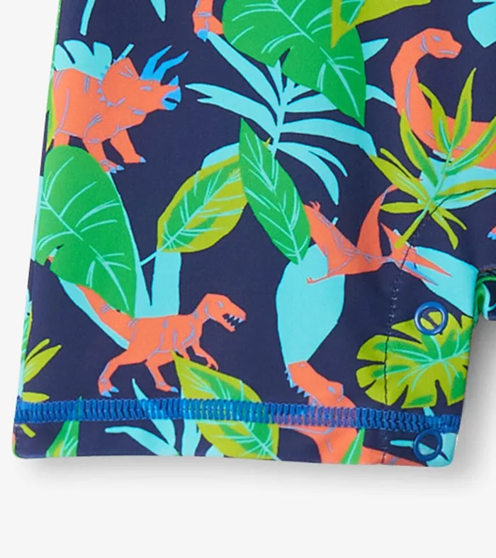Baby Boys Dino Jungle OnePiece Rashguard Hatley