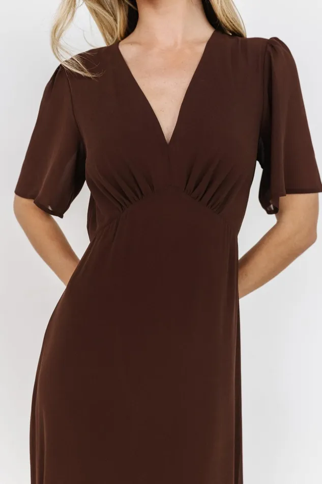 Baltic Born Mother Of The Bride Women Esti Maxi Dress Espresso