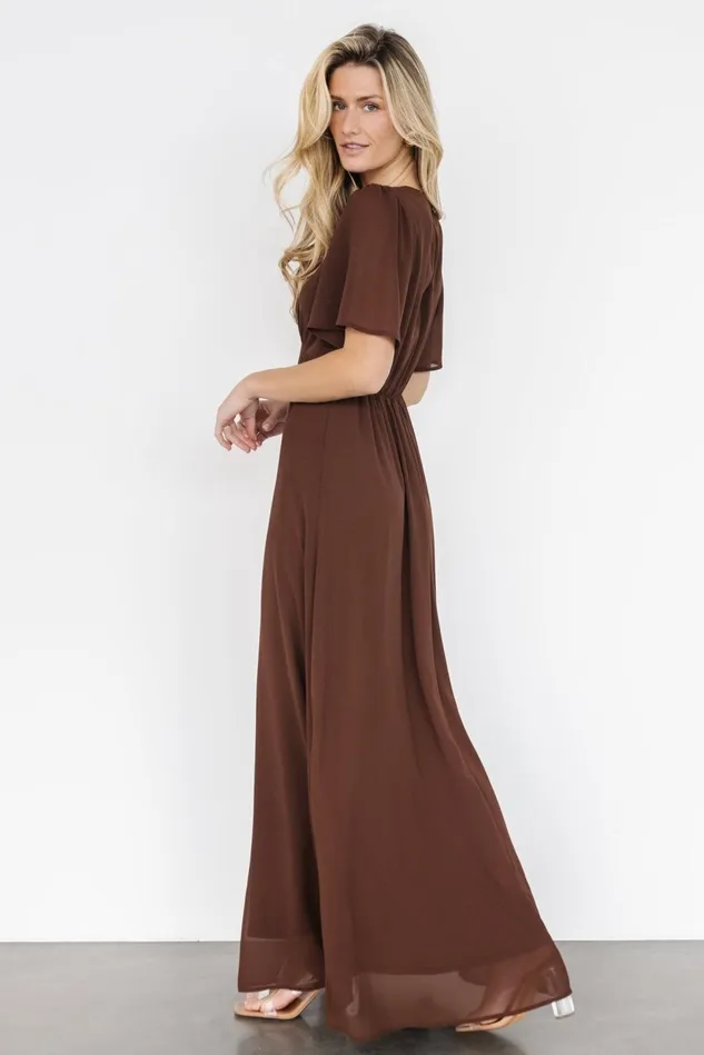 Baltic Born Mother Of The Bride Women Esti Maxi Dress Espresso