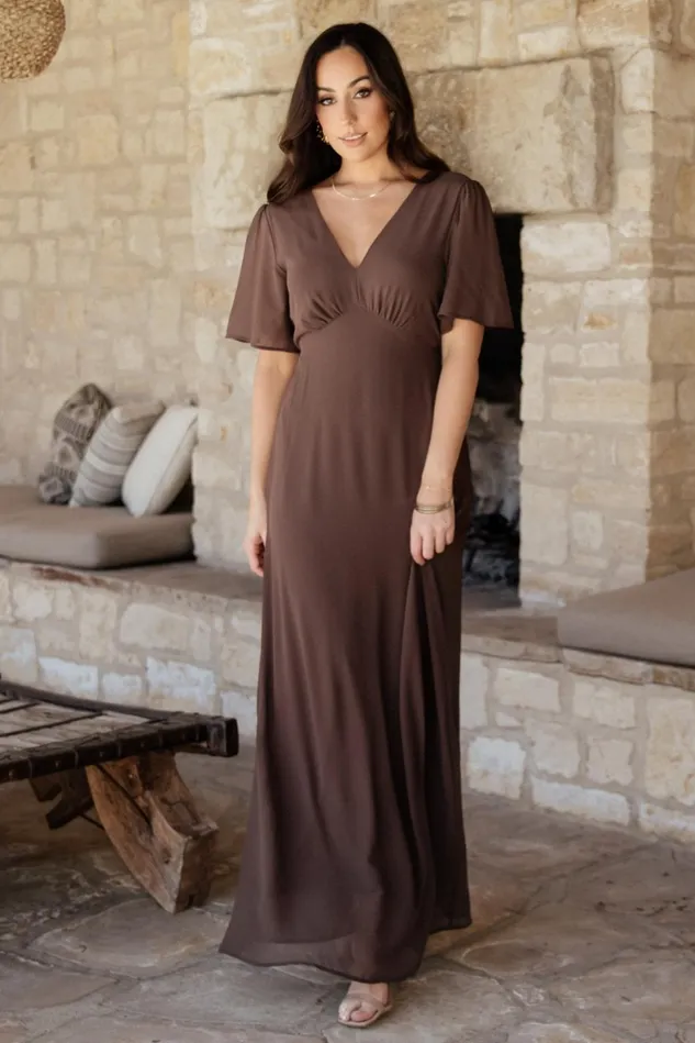 Baltic Born Mother Of The Bride Women Esti Maxi Dress Espresso