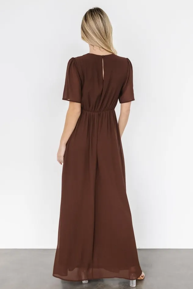 Baltic Born Mother Of The Bride Women Esti Maxi Dress Espresso
