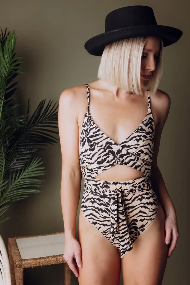 Baltic Born One Piece Women Cyprus One Piece Animal Stripe Baltic Born One Piece Women Cyprus One Piece Animal Stripe