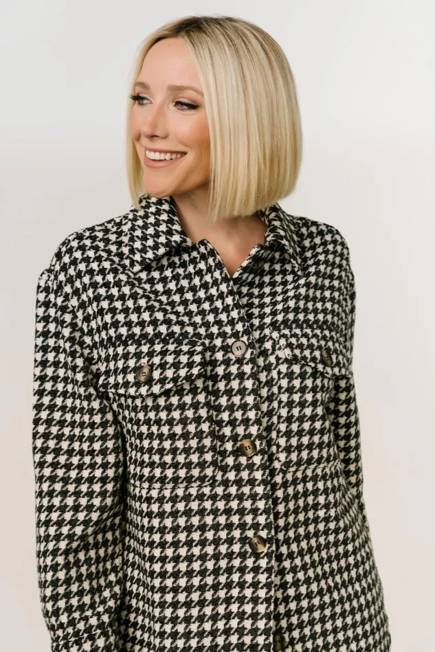 Baltic Born Outerwear Women Bridger Houndstooth Jacket Dark Navy Ivory Baltic Born Outerwear Women Bridger Houndstooth Jacket Dark Navy Ivory