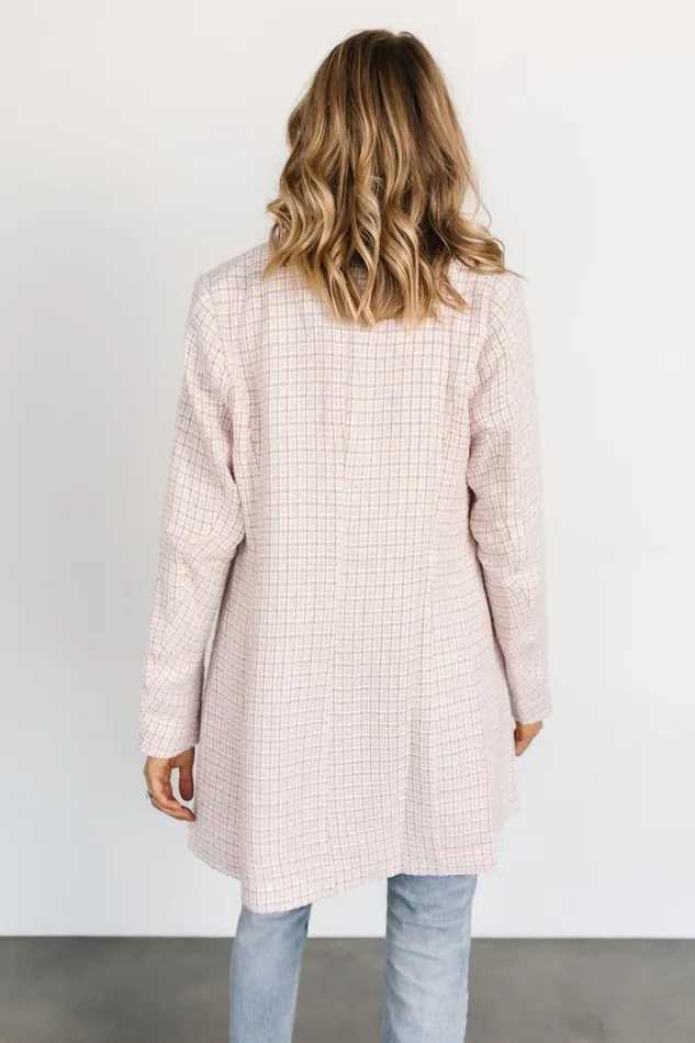 Baltic Born Outerwear Women Fanny Plaid Jacket Pink