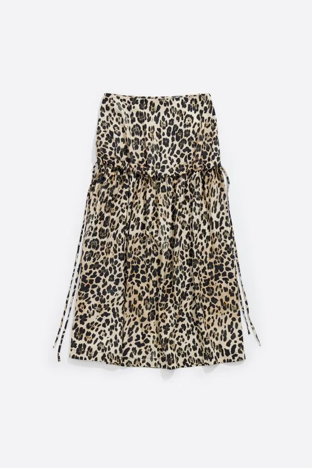 Beige Leopard Aline Skirt Leopard Beige Women Bimba Y Lola Animal Print Beige Leopard Aline Skirt Leopard Beige Women Bimba Y Lola Animal Print