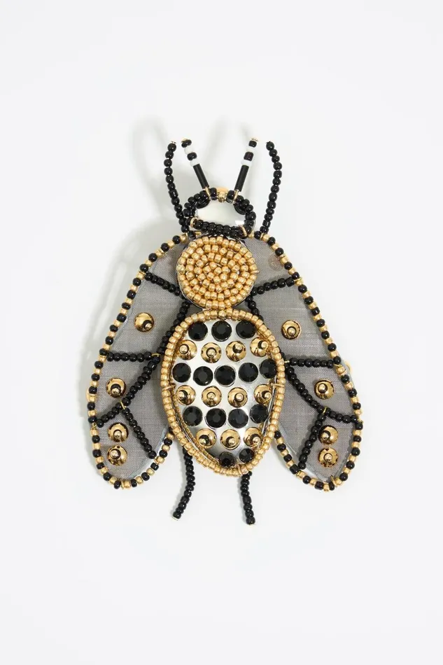 Black And Gold Bee Earring With Crystals Gold Women Bimba Y Lola Jewelry Black And Gold Bee Earring With Crystals Gold Women Bimba Y Lola Jewelry