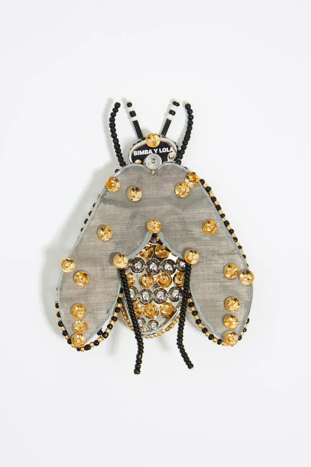 Black And Gold Bee Earring With Crystals Gold Women Bimba Y Lola Jewelry Black And Gold Bee Earring With Crystals Gold Women Bimba Y Lola Jewelry