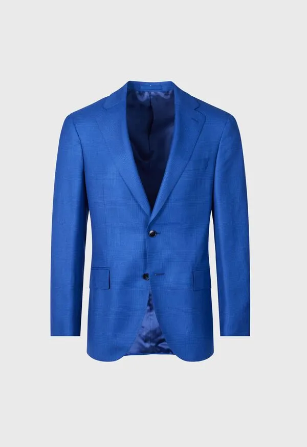 Blazers and Jackets Mens Paulstuart Cashmere Plaid Jacket Blue