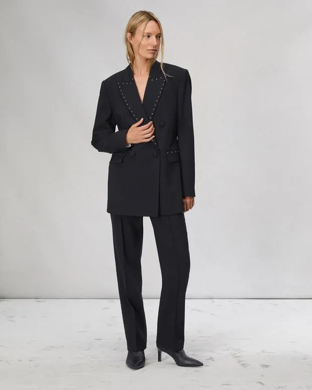 Blazers and Vests Women Rag and Bone Emile WoolBlend Blazer Black
