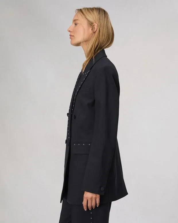 Blazers and Vests Women Rag and Bone Emile WoolBlend Blazer Black