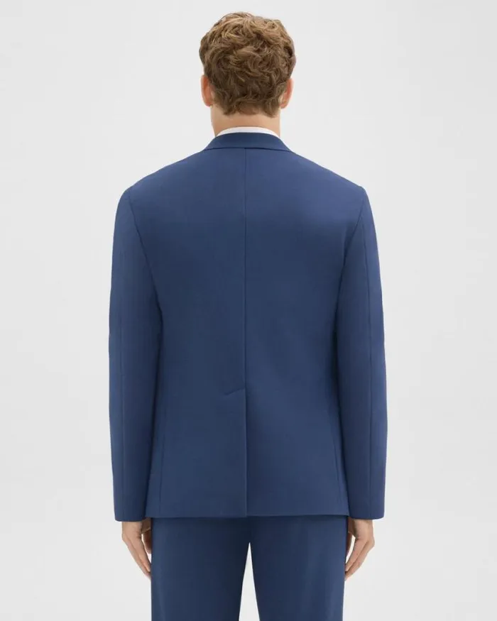 Blazers Jackets Men Theory Clinton Blazer In Precision Ponte Deep Atlantic