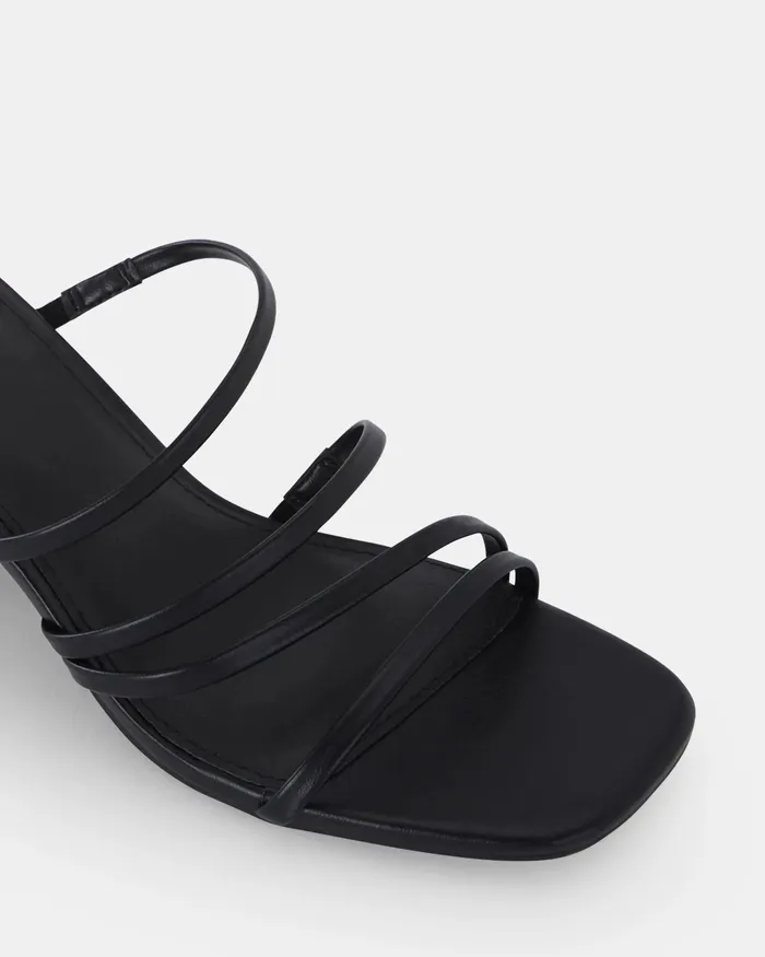 Block Heels UNATHI BLACK Mules 8211 NOVO Shoes Women