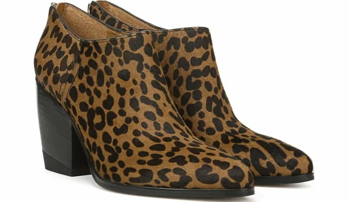 Boots Women Franco Sarto Sarto Kieran Bootie Leopard Print Calf Hair