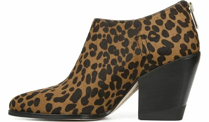 Boots Women Franco Sarto Sarto Kieran Bootie Leopard Print Calf Hair