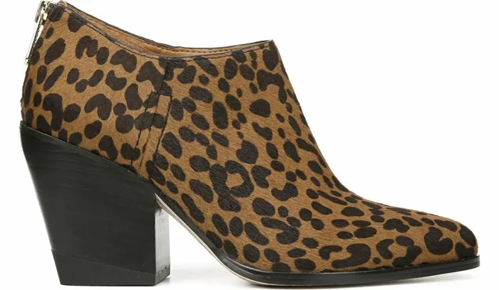 Boots Women Franco Sarto Sarto Kieran Bootie Leopard Print Calf Hair
