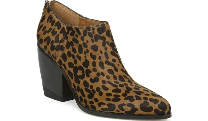 Boots Women Franco Sarto Sarto Kieran Bootie Leopard Print Calf Hair