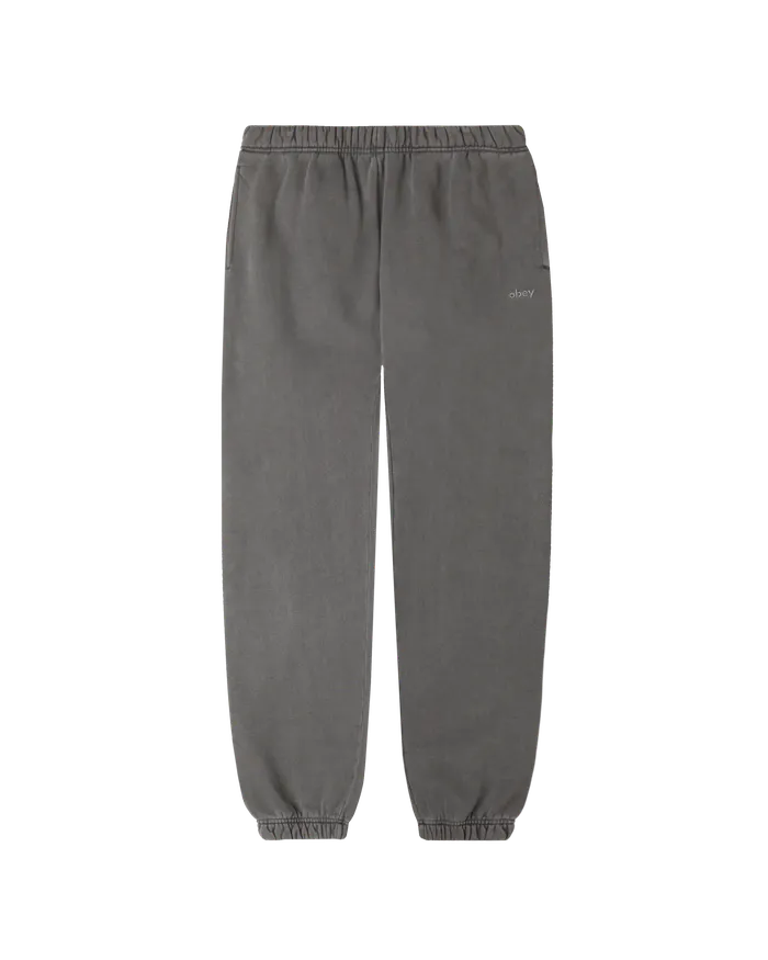 BOTTOMS LOWERCASE PIGMENT SWEATPANT Pigment Digital Black 8211 OBEY Clothing Men