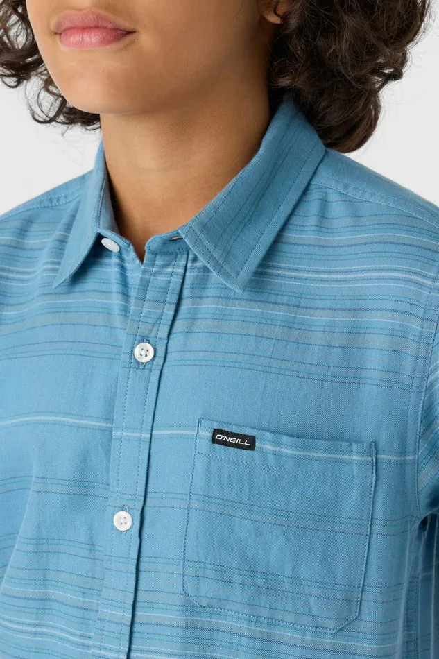 BOY039S SEAFARING STRIPE SHIRT Blue Shadow Kids O039NEILL Boy039S Clothing