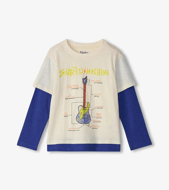 Boys Guitar Fooler Long Sleeve TShirt Hatley