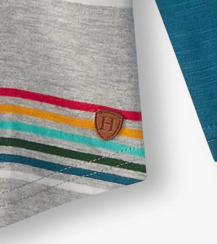 Boys Retro Stripes Long Sleeve Raglan TShirt Hatley