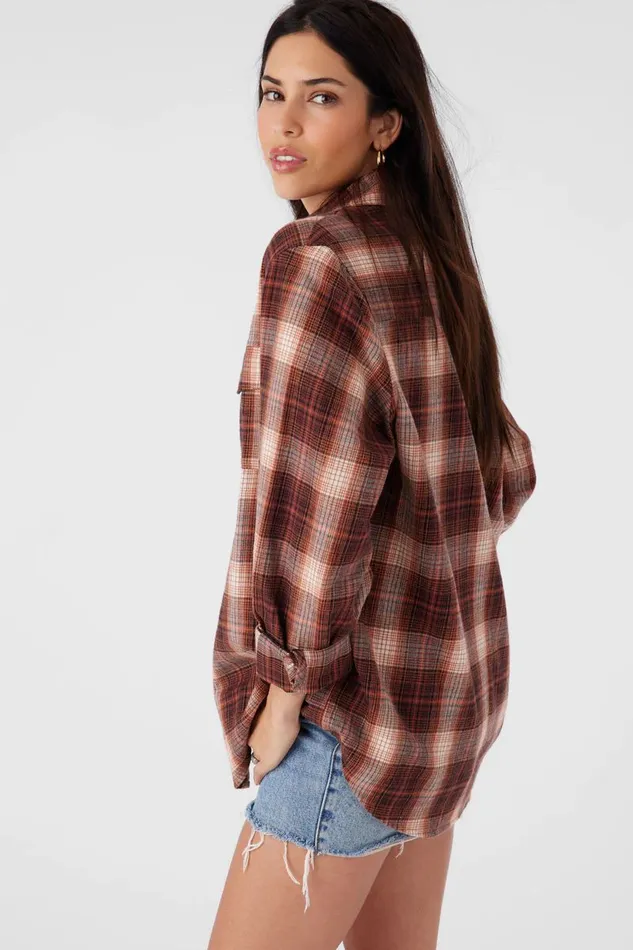 BROOKS FLANNEL OVERSIZED FIT SHIRT Sierra Women O039NEILL Clothing